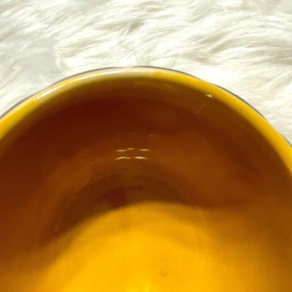 Ceramic Bowl Brown & Yellow Small - Picture 5 of 7